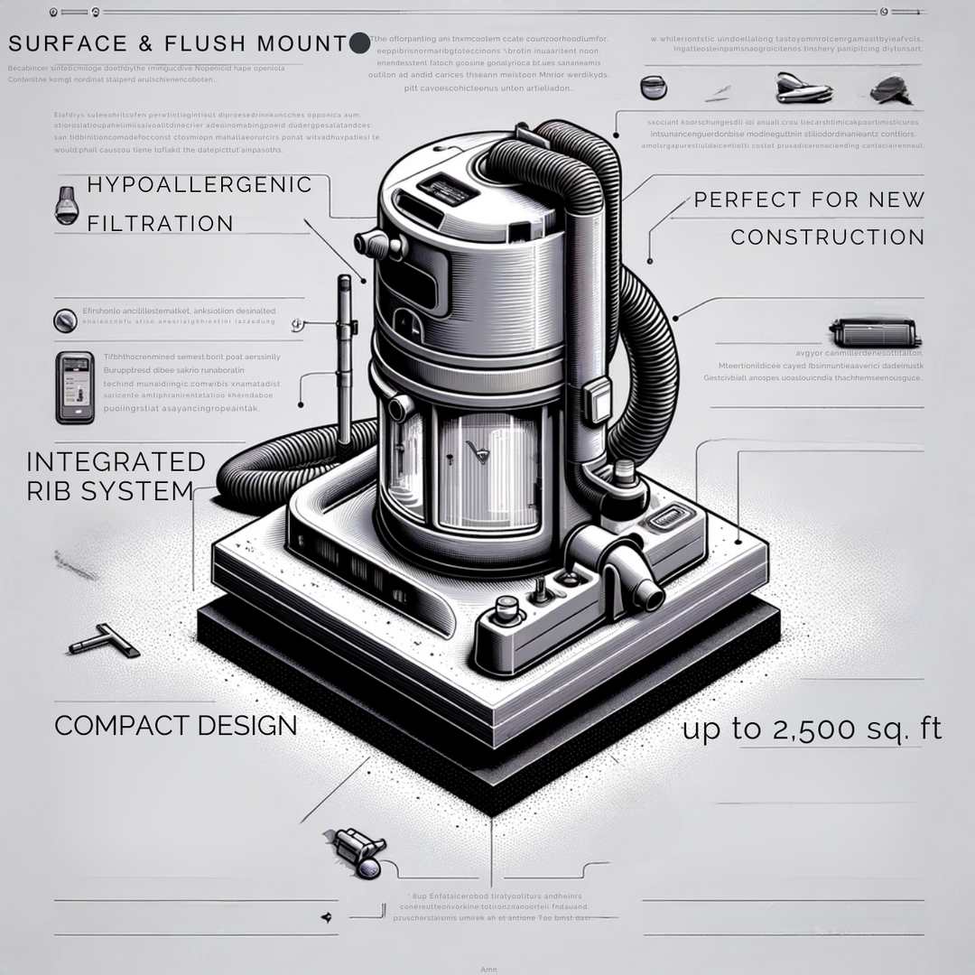 Vacuflo built in central vacuum condo system