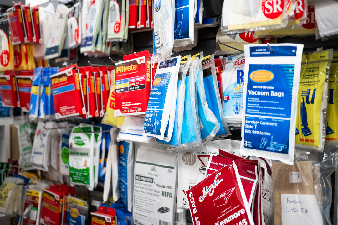 Image of Our Vacuum Cleaner parts at Superior Vacuums Store, Calgary, Canada