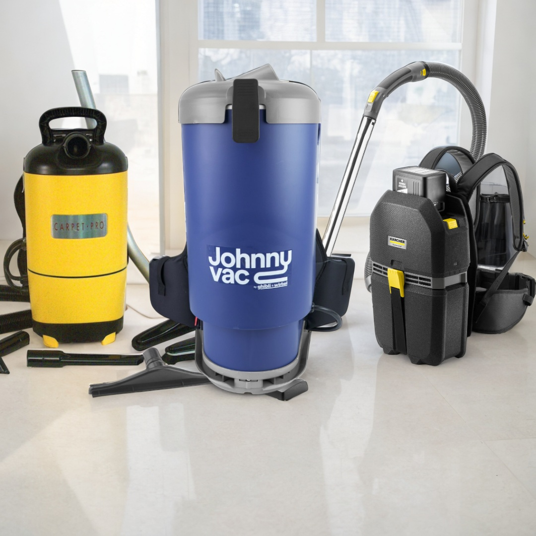 Image showing some of our back pack vacuum cleaner collection