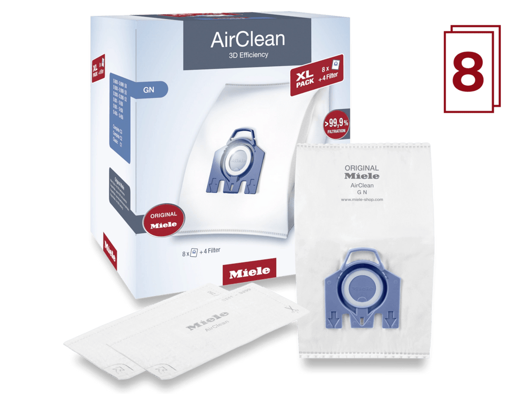 Miele GN AirClean 3D Vacuum Bags and Filter XL Value Pack
