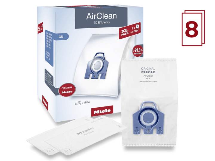 Miele GN AirClean 3D Vacuum Bags and Filter XL Value Pack