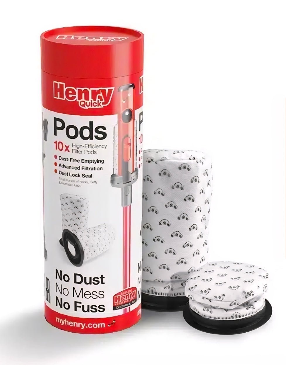 Numatic Henry Quick Pods 10 Pk of Bags.