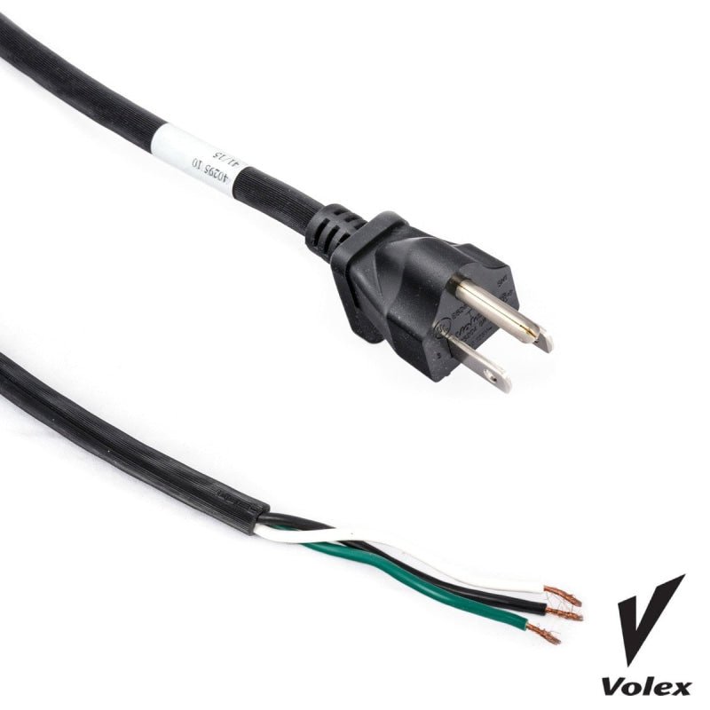 Black 18 Gauge 3 Wire Cord Male End Only - 50 - Vacuum Cords