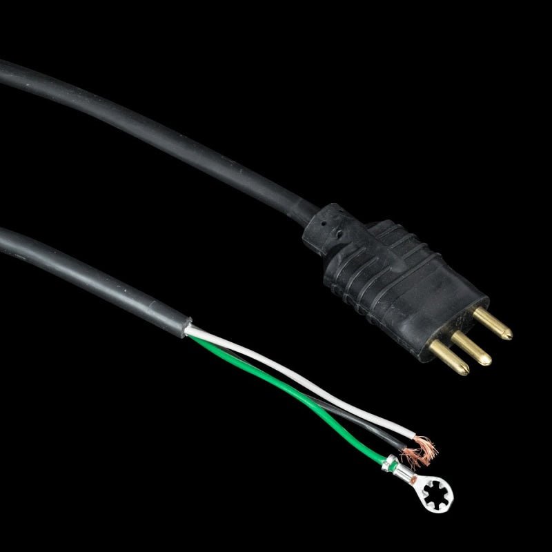 Black 3 Pin Powerbrush To Swivel Neck Pigtail Cord - 42 - Vacuum Cords