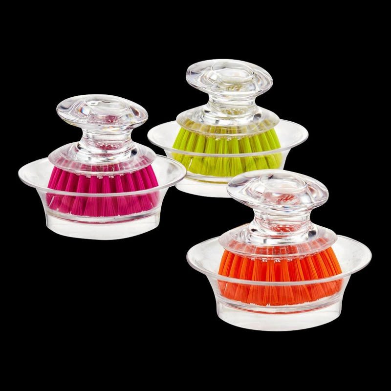 Casabella Mini Brush Scrubber With Holder - Cleaning Products