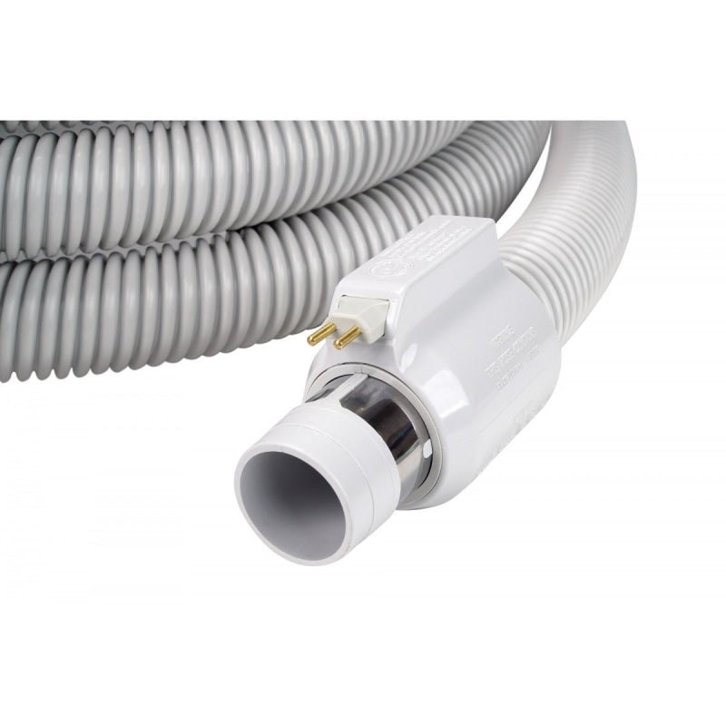 Electric Hose For Central Vacuum 30' Grey Button Lock