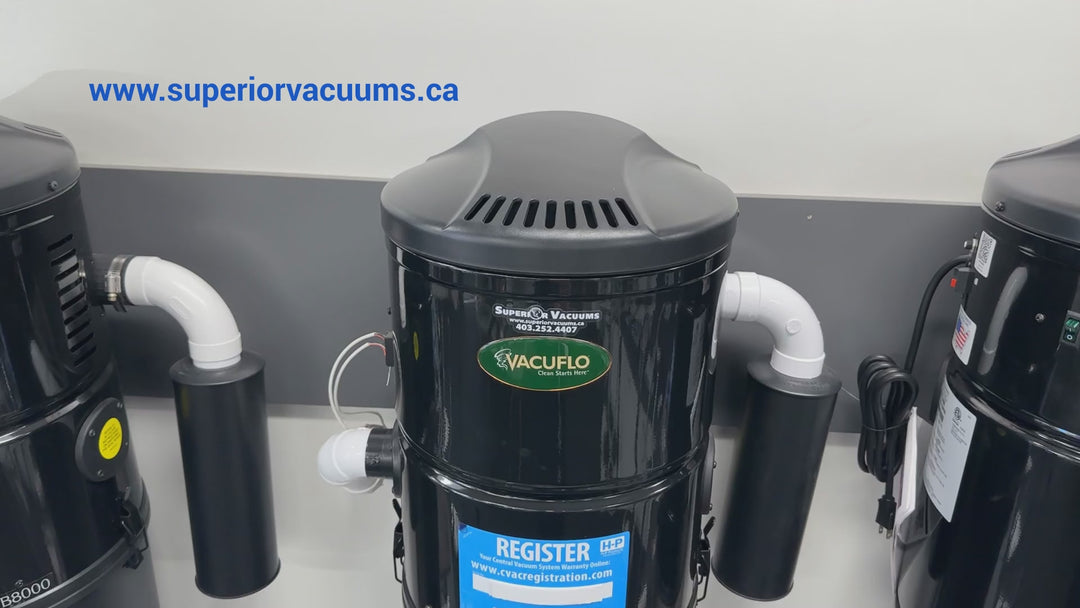 HP Vacuflo DB7000 - Central Vacuum Power Unit for Large Homes up to 8,000 Sq. Ft.