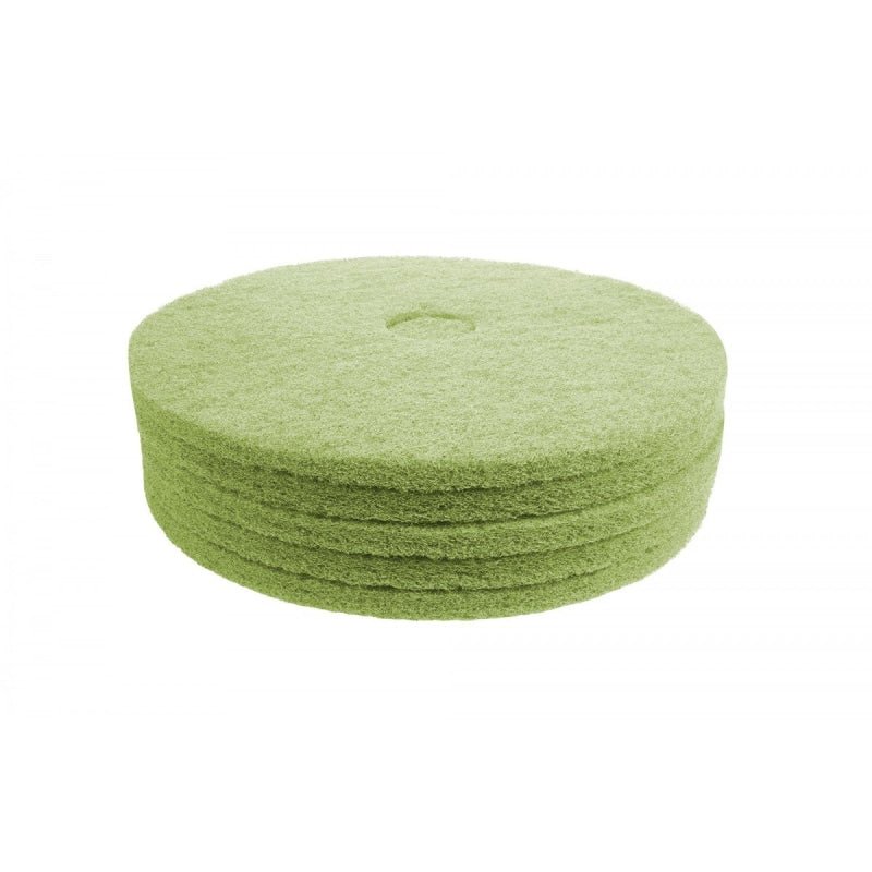 Floor Machine Pad Super Clean 17" Green Box of 5