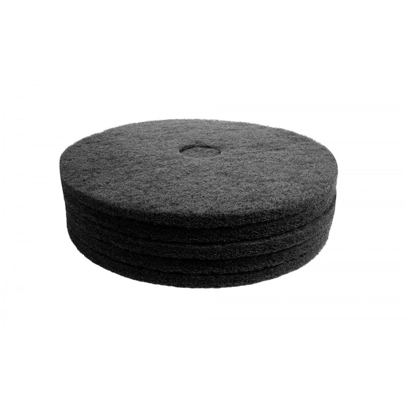 Floor Machine Pads for Stripping 17" Black Box of 5
