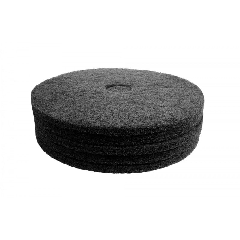 Floor Machine Pads for Stripping 18" Black Box of 5