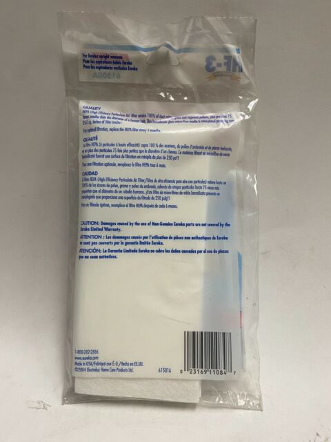 Hepa Filter Eureka HF-3 61500A (2 Pack)