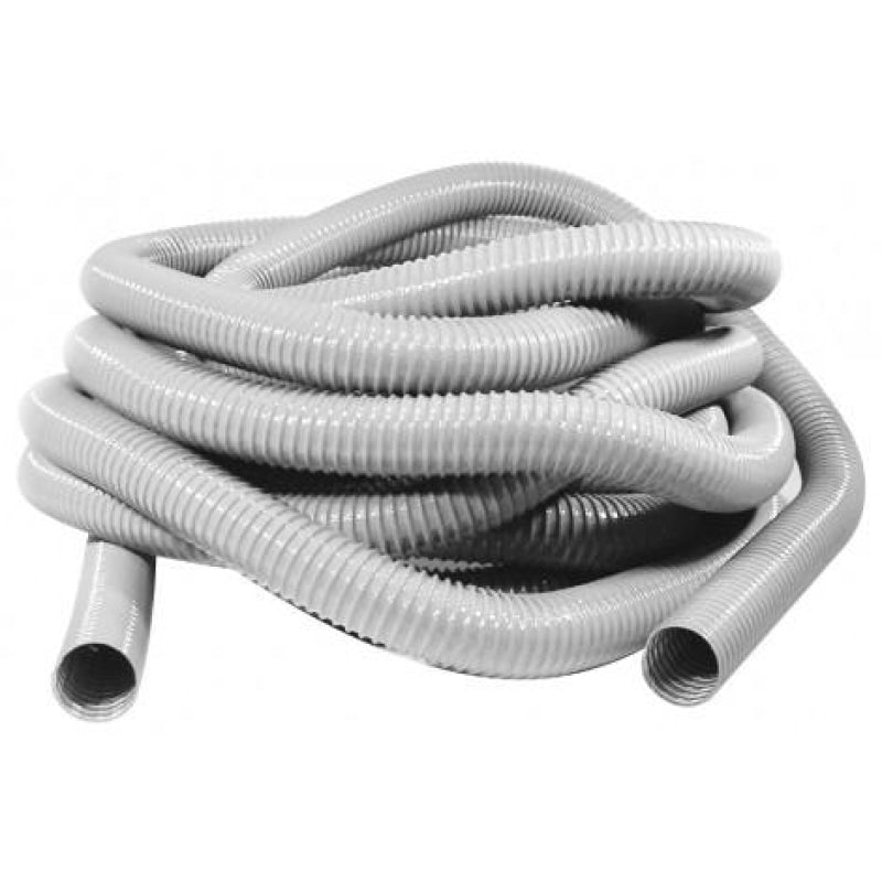 Hose For Central Vacuum Multiple Grey Metal ReinForced