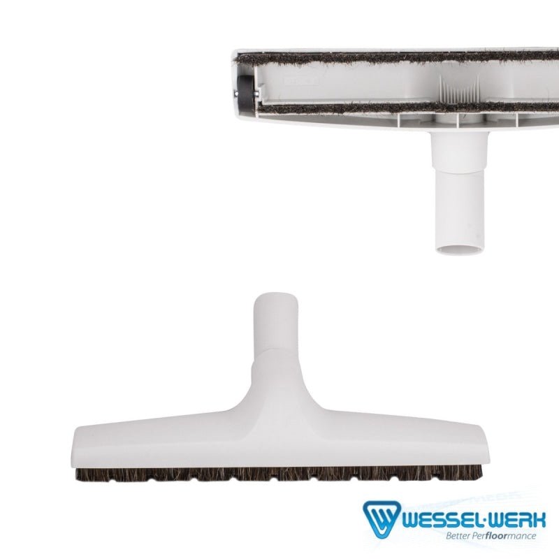 Light Grey Wessel Werk Floor Tool With Wheels - 1 1/4 Neck x 12 - (32mm Neck) - Tools & Attachments