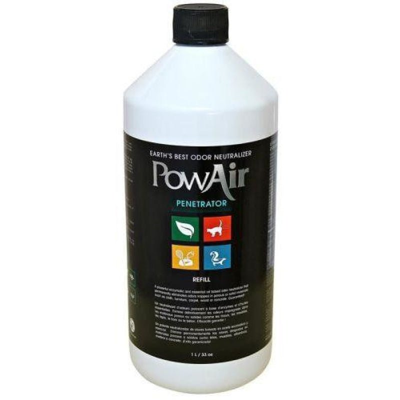 PowAir Odor Removing Penetrator Refill Spray- 1 L / 33oz - Cleaning Products