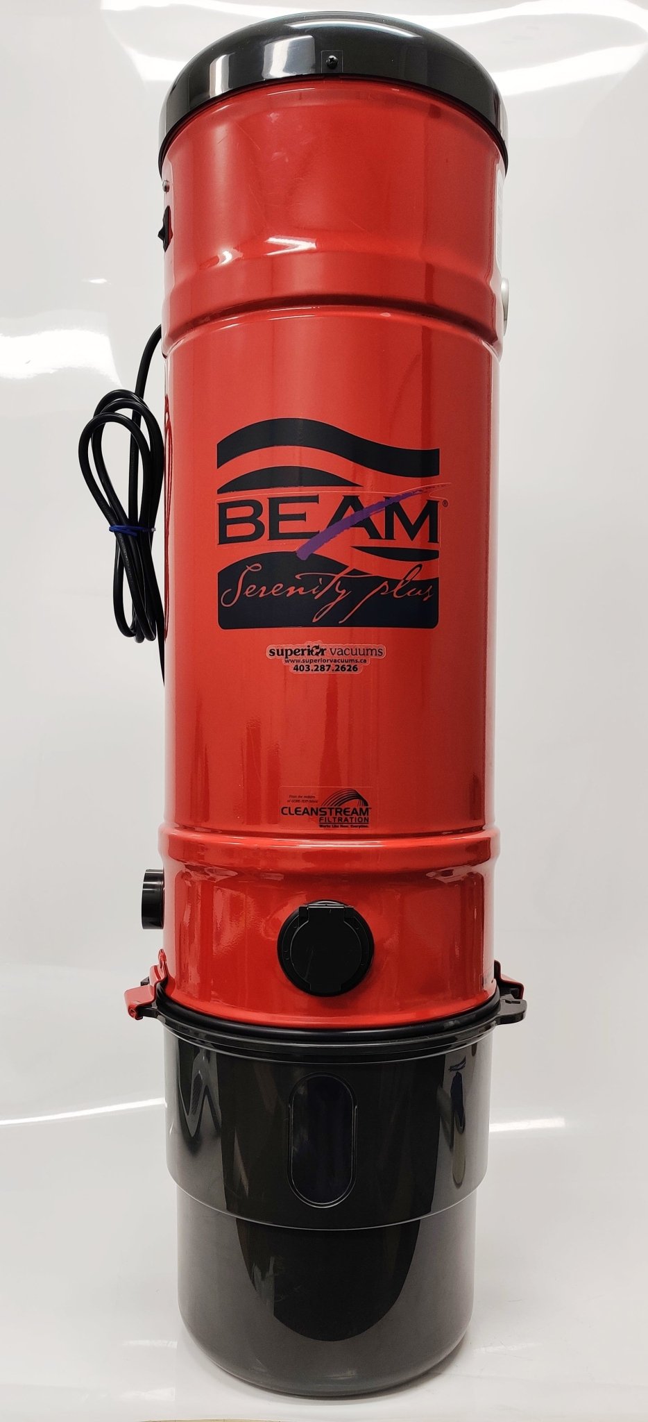 Powerful Beam Classic Central Vacuum with 550 Air Watt Motor Superior