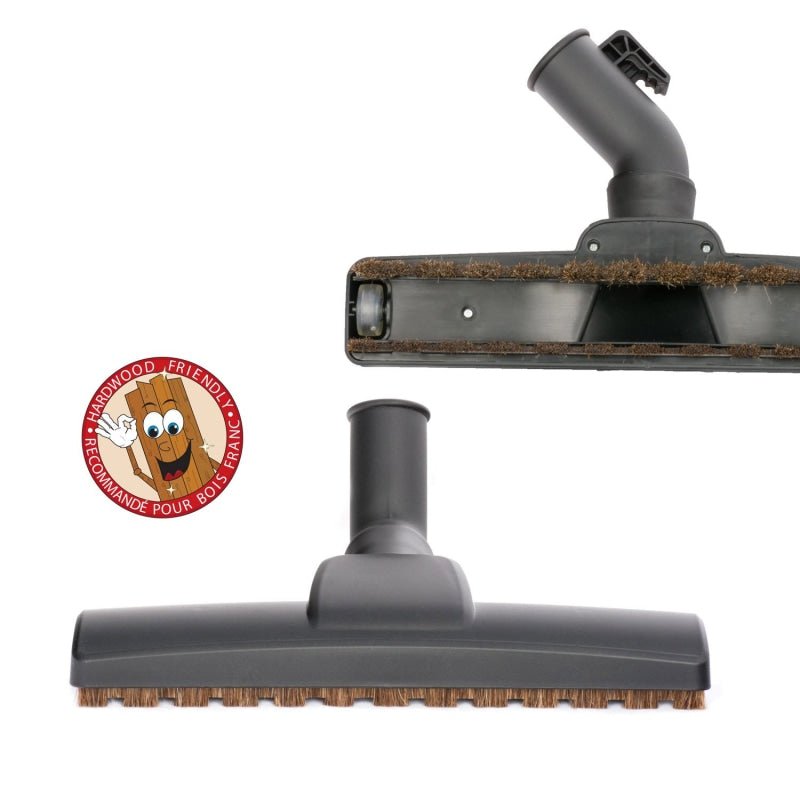 Samsung Friction Fit Floor Brush With Parking Hook Wheels Horsehair Bristles - 1 3/8 x Neck 12 Wide - Tools & Attachments