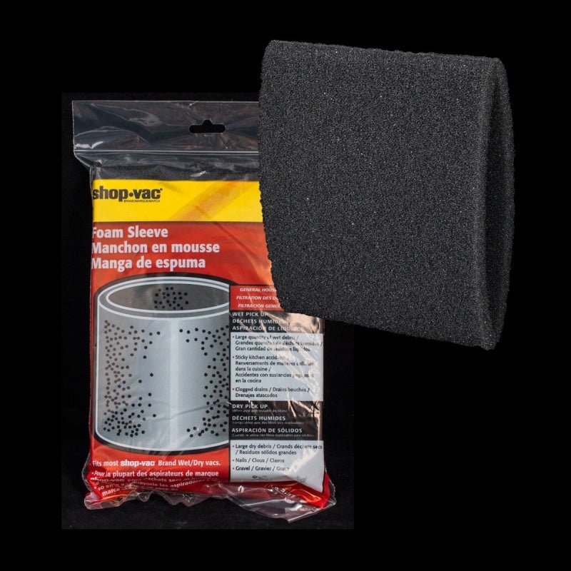 Shopvac OEM Washable Foam Sleeve Filter - Vacuum Filters
