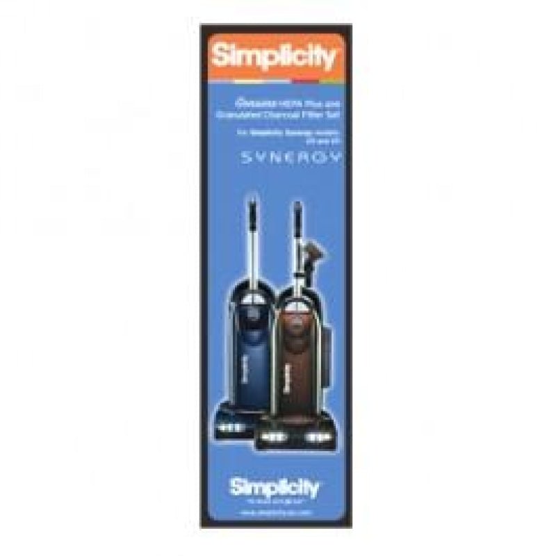 Simplicity / Riccar OEM HEPA Exhaust & Pre-Motor Granulated Charcoal Filter - Vacuum Filters