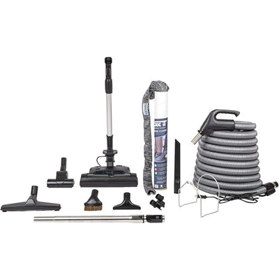 SUPERIOR VACUUMS Galaxy Electric Central Vacuum Powerhead Kit - 30 ft - Central Vacuum Kit