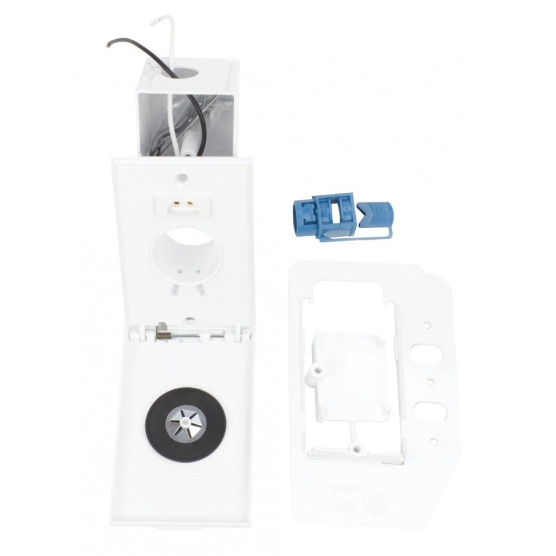 Supervalve Fitting - Full Door Central - White - CENTRAL VACUUM PARTS