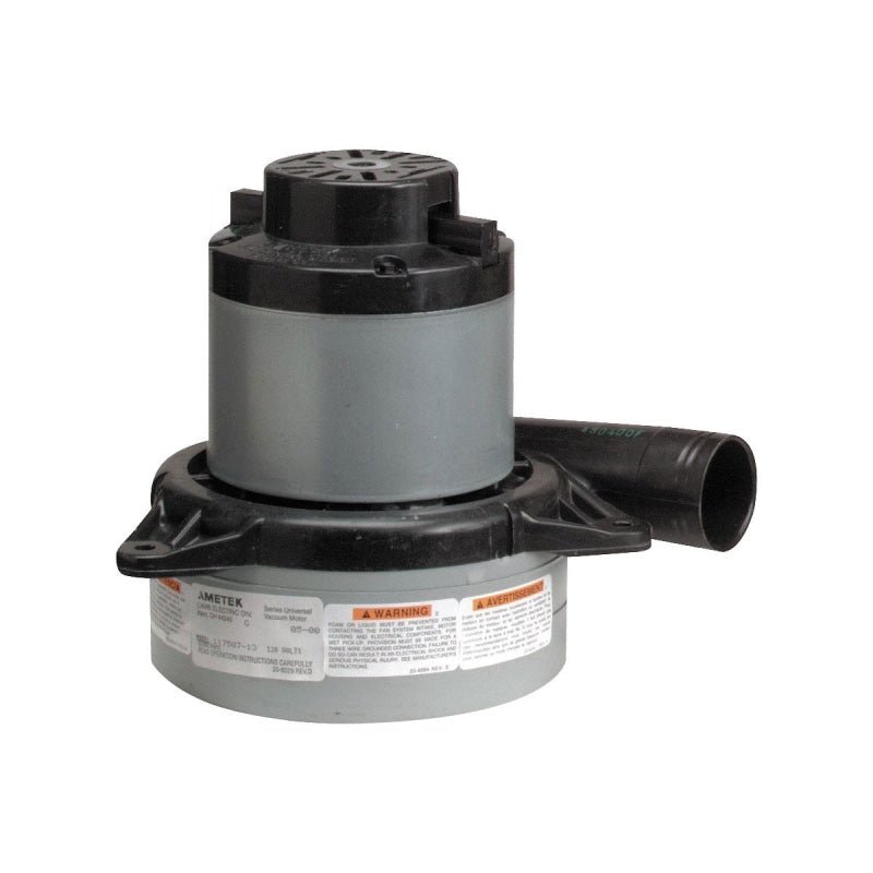 Tangential Vacuum Motor - 7.2 Fan diameter - 2 Fans - 120 V - Lamb / Ametek 117465-00/ 116465