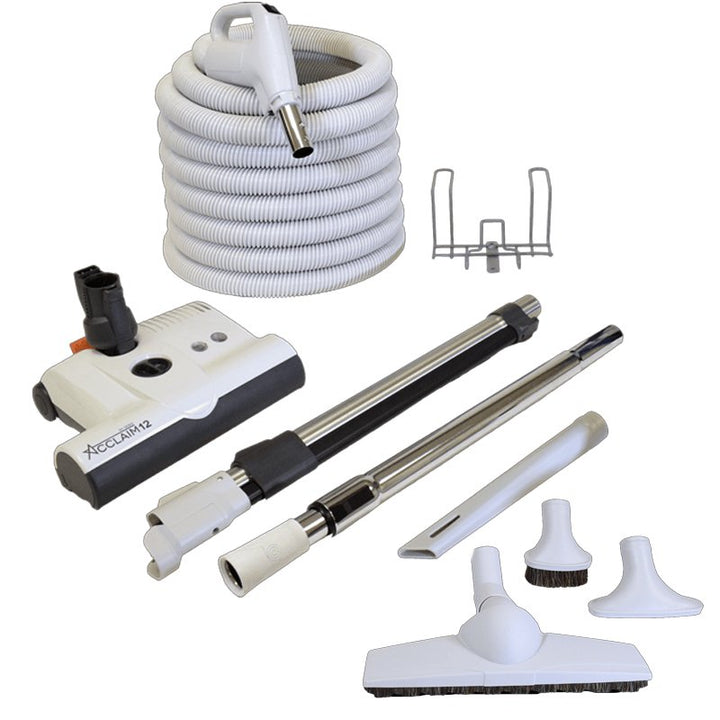 VACUFLO 466Q CENTRAL VACUUM POWER UNIT & ACCLAIM ELECTRIC POWER HEAD KIT - Central Vacuum Power Unit with Kit