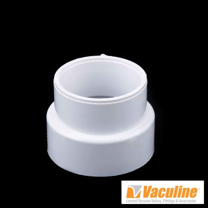 Vaculine Central Fitting Reducer Coupling 2 to 1 5/8 - Central Vacuum Parts