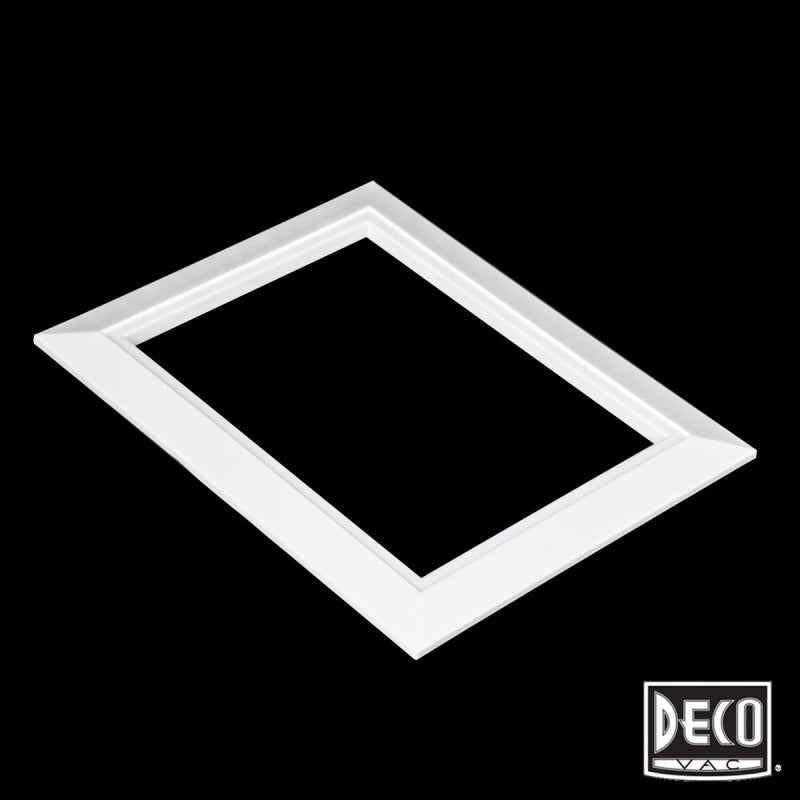 Deco Central Vacuum Wall Valve Trim Plate - White - Central Vacuum Parts