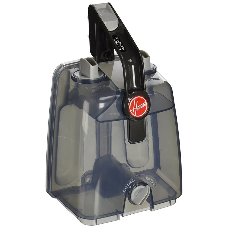 XH440003501 Hoover OEM Clean Water / Solution Tank Assembly with Handle & Caps for PowerScrub Upright Carpet Cleaner Models - Vacuum Parts