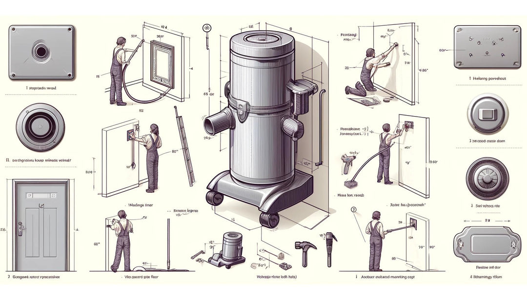 How to install a central vacuum