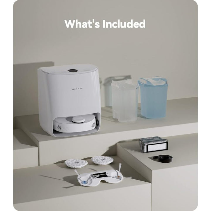 Narwal T10 Robot Vacuum & Mop – Self-Cleaning Smart Navigation for Hard Floors - New (Open box)