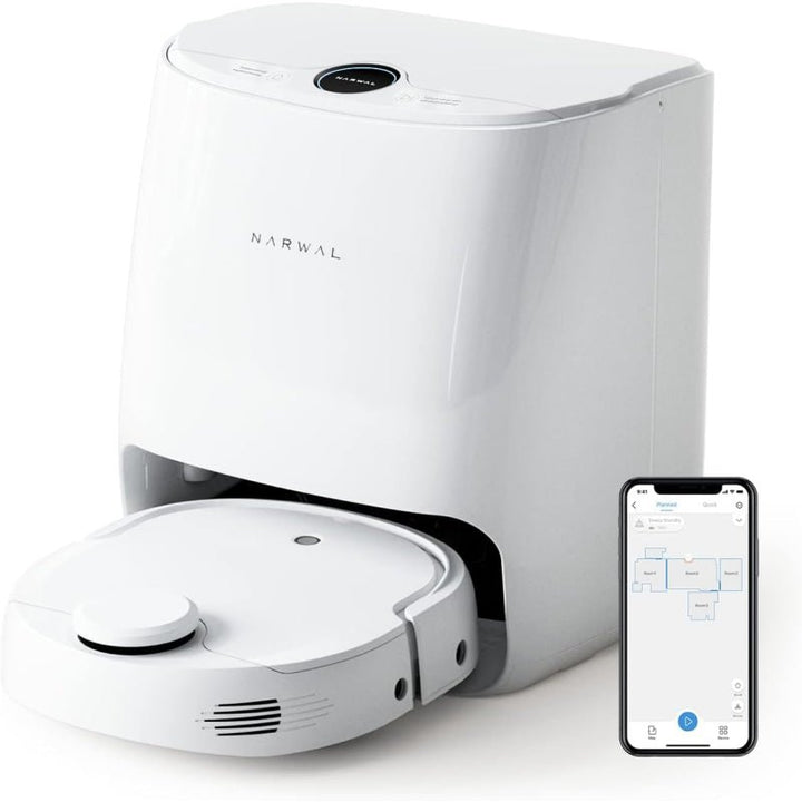 Narwal T10 Robot Vacuum & Mop – Self-Cleaning Smart Navigation for Hard Floors - New (Open box)