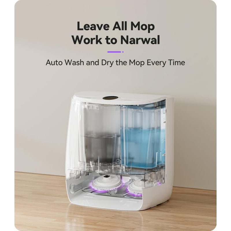 Narwal T10 Robot Vacuum & Mop – Self-Cleaning Smart Navigation for Hard Floors - New (Open box)
