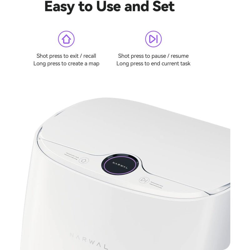 Narwal T10 Robot Vacuum & Mop – Self-Cleaning Smart Navigation for Hard Floors - New (Open box)