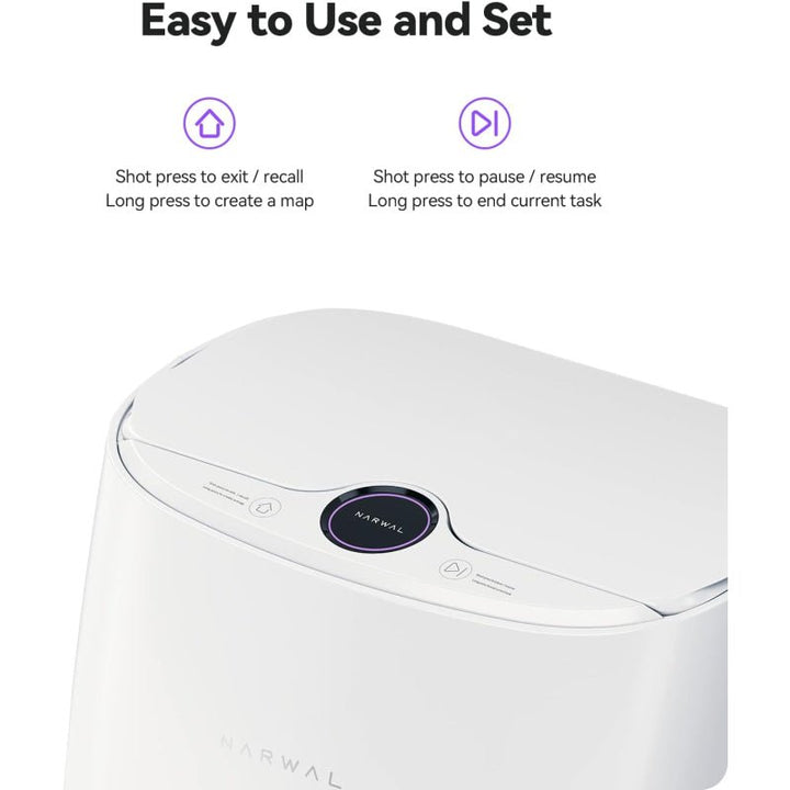 Narwal T10 Robot Vacuum & Mop – Self-Cleaning Smart Navigation for Hard Floors - New (Open box)