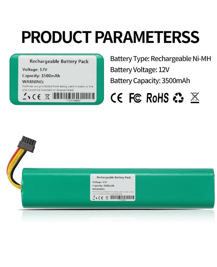 Replacement battery for Neato 12V 3500mAh Cleaners Battery. Fits Neato Botvac Series 70e 75 80 85 Neato Botvac D Series D75 D80 D85 D7500 D8000 D8500 Robotic Vacuum 945-0129 945-0174 New