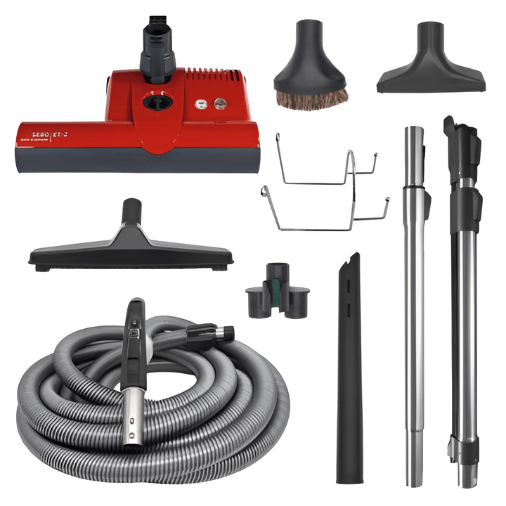 SEBO 35′ DELUXE CENTRAL VACUUM KIT WITH ET-2 POWER HEAD