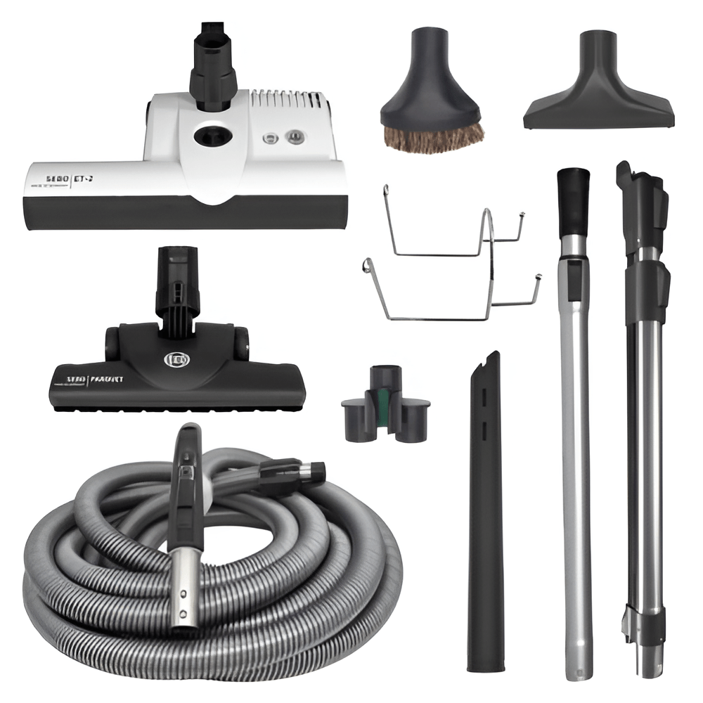 SEBO 35′ PREMIUM CENTRAL VACUUM KIT WITH ET-2 POWER HEAD