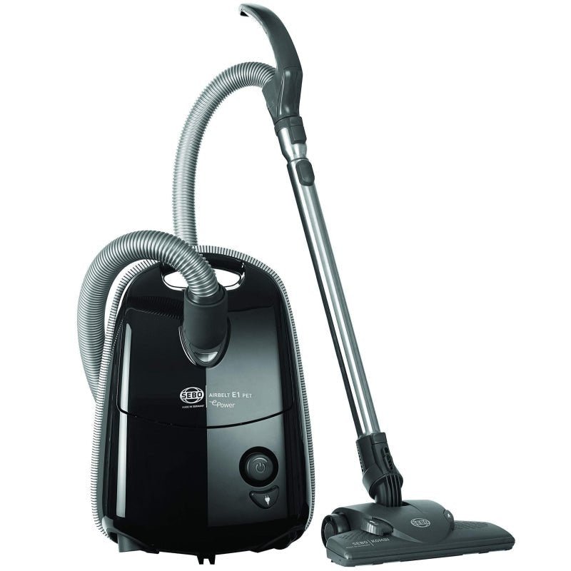 SEBO E1 Kombi Airbelt Canister Vacuum Cleaner - Black / 1200w Motor - Canister Vacuums