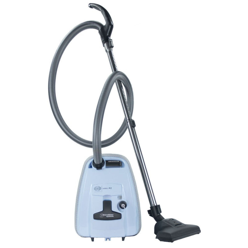 SEBO K2 Airbelt Turbo Canister Vacuum Cleaner - Pastel Blue / 1200w Motor - Canister Vacuums