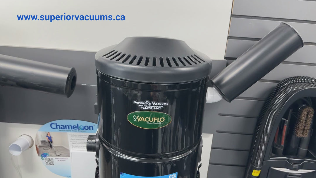 HP Vacuflo DB3000 Central Vacuum and SEBO Acclaim Premium Electric Power Head Kit