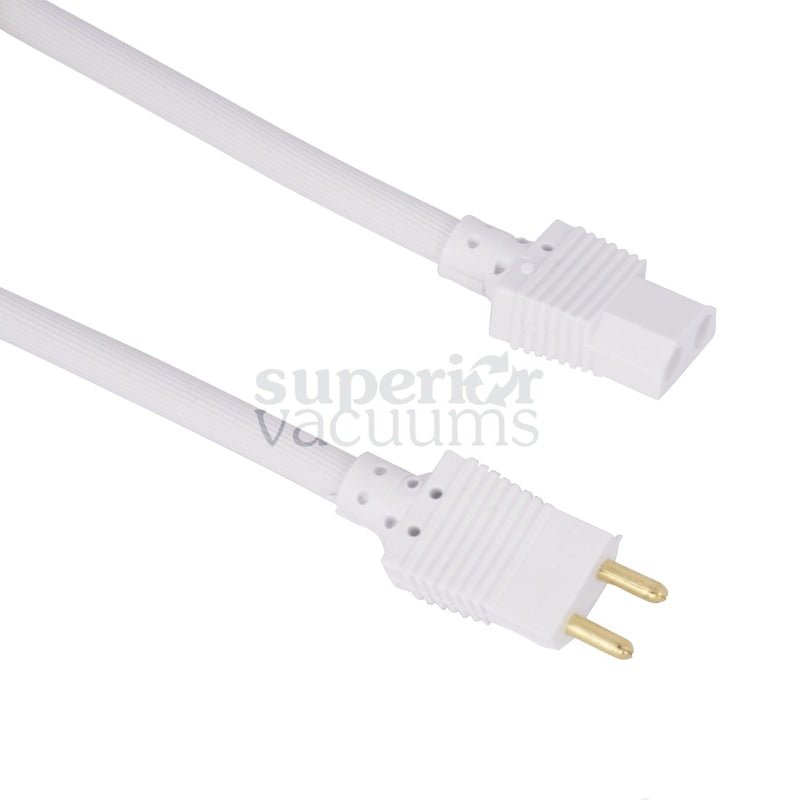 10 2-Pin White Male Female Cord - Vacuum Cord