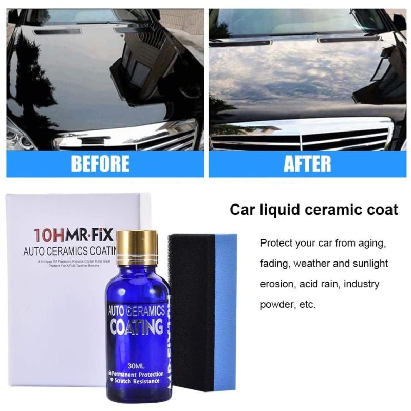 10HMR FIX AUTO CERAMIC COATING CRYSTAL RESIN 36 MONTHS PROTECTION 30ML - Vehicle Detailing