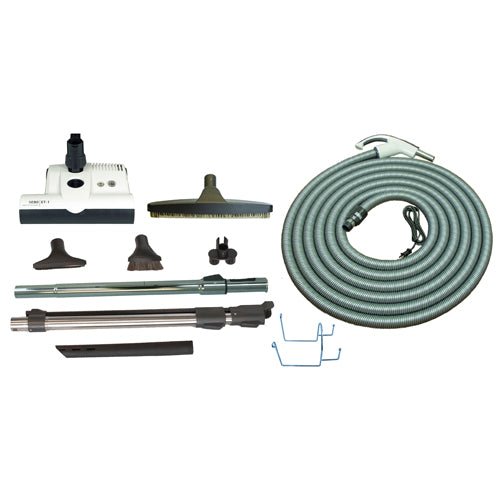 30′ Deluxe Central Vacuum Kit with White ET-1 Power Head