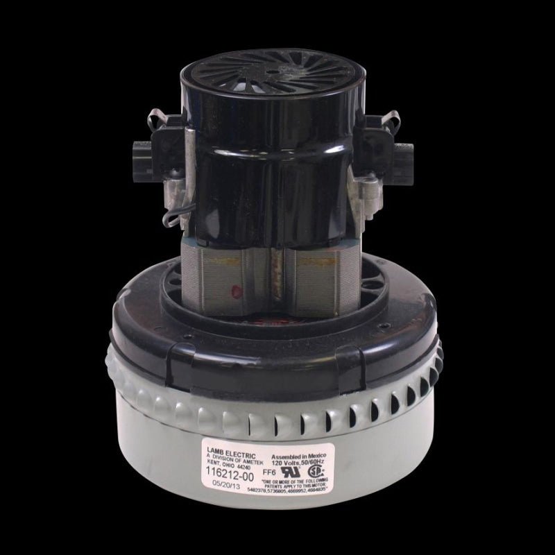 Ametek Motor 2 Stage Bypass 5.7 Peripheral Discharge 120 Volt 10.2 Amps - M116212-00 - Vacuum Motor