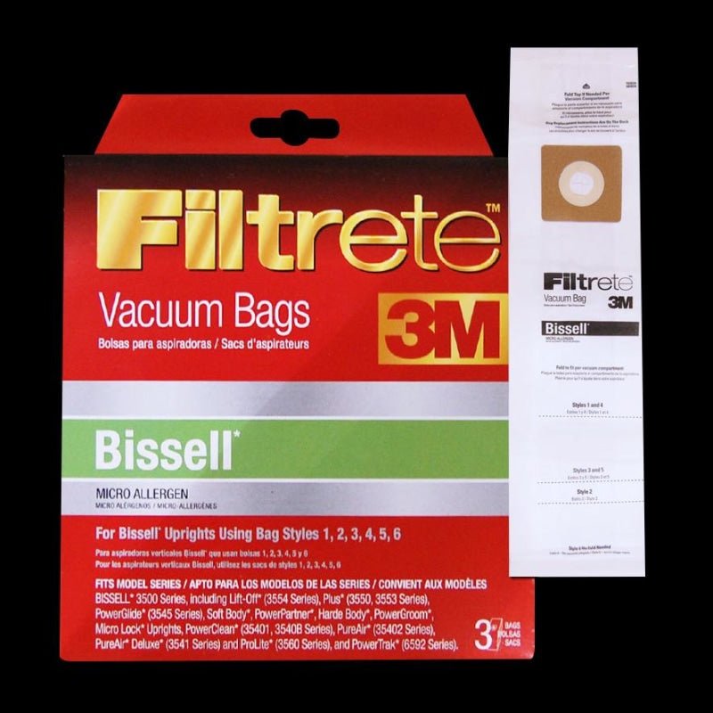 Bissell Universal 3M Filtrete Bag (Combines All Bissell Upright Bag 1 2 3 4 5 6 And 7) - Vacuum Bags
