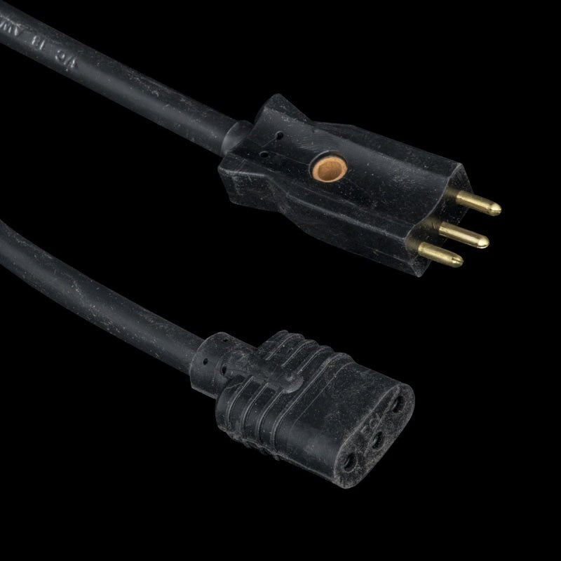 Black Cap175 3 Pin To MichaelS End Cord - 11 - Vacuum Cords