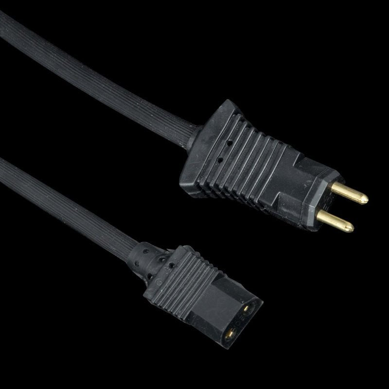 Black Hz2000 Male to Female Pigtail Cord - 17 - Vacuum Cords