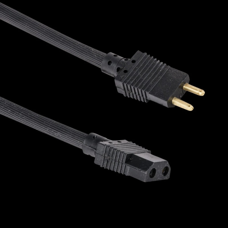 Black Male to Female Pigtail Cord - 8 - Vacuum Cords