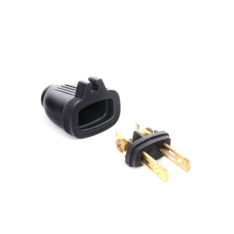 Black Male Wire Plug With Grip - Plugs